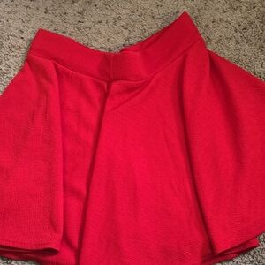 Elegant Red Women's Skirt